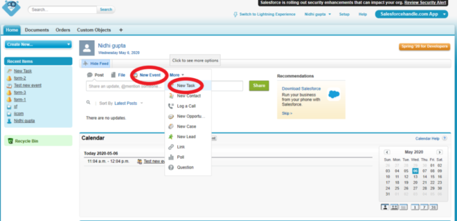 Activities: Tasks and Events in Salesforce | How to create and manage