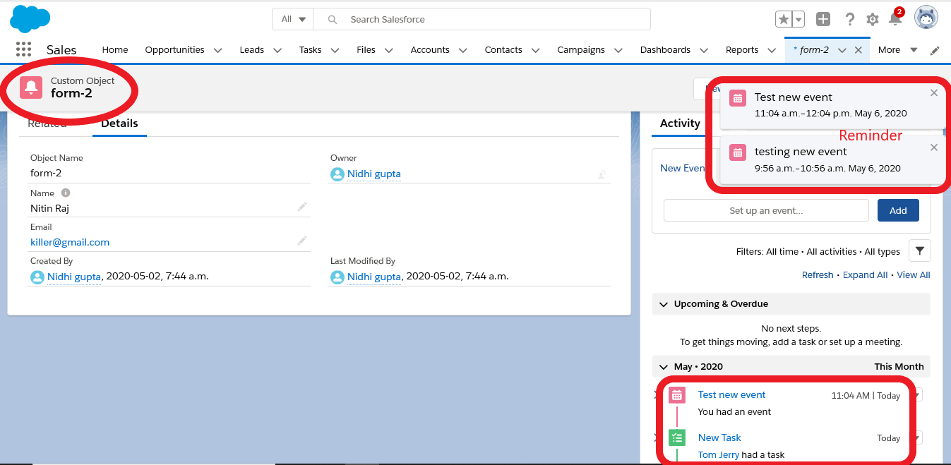 Activities Tasks and Events in Salesforce How to create and manage