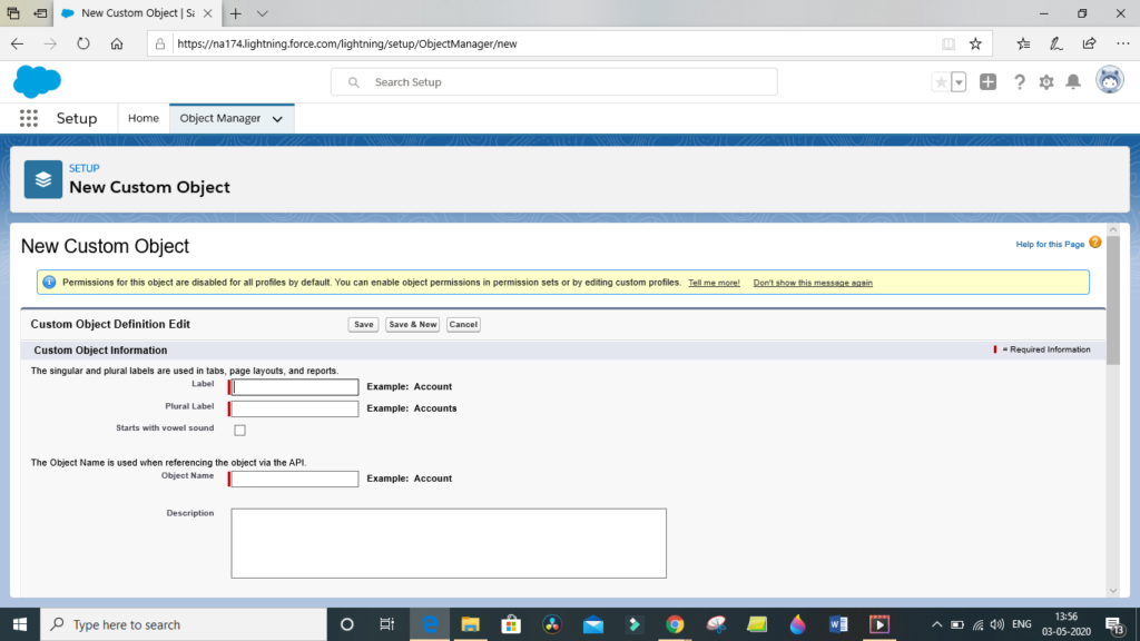 Salesforce objects and fields in Lightning experience